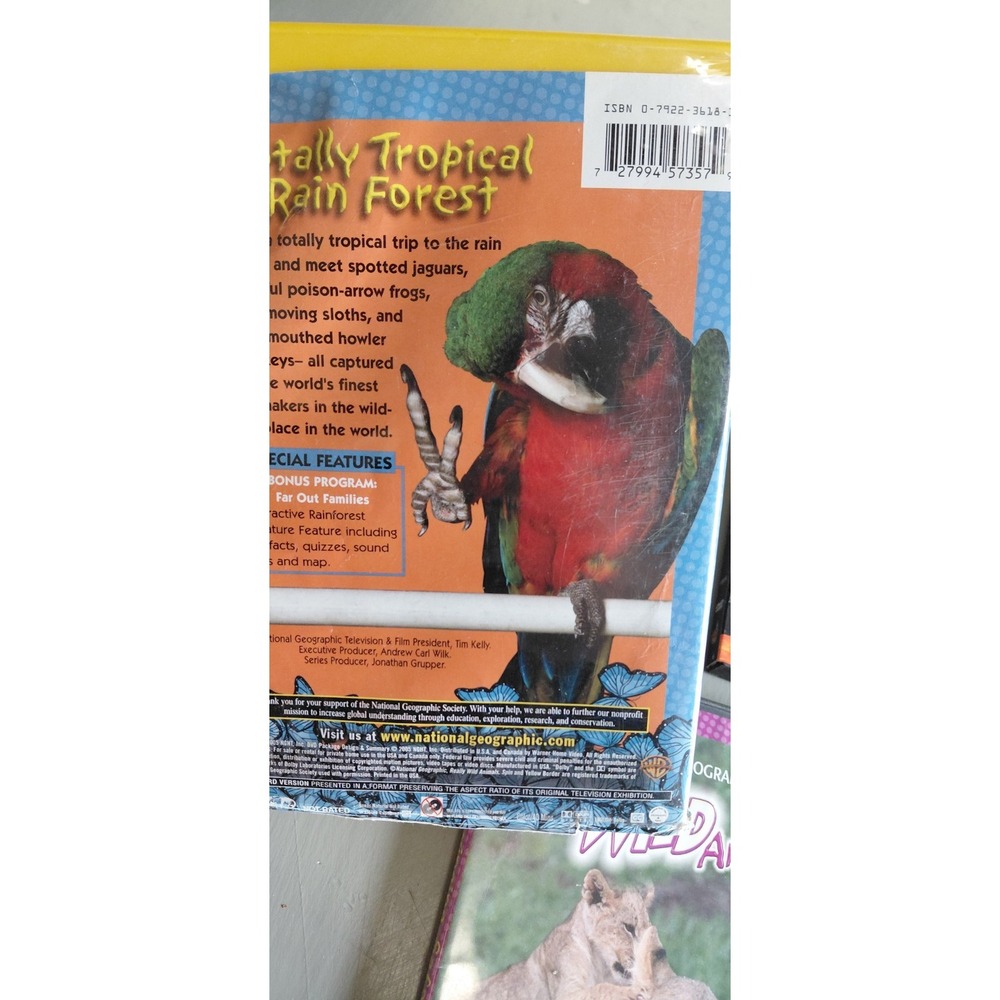 collection five educational media National Geographic Really Wild Animal Dvd Set - Picture 7 of 11
